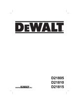 DeWalt D 21805 Manuale del proprietario