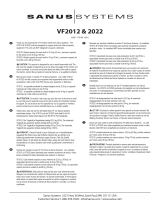 Sanus VISIONMOUNT COMPONENT SHELF-VF2021VF2022 Manuale del proprietario