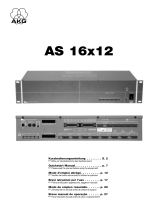 AKG AS 16X12 Manuale del proprietario