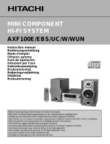 Hitachi AXF100WUN Manuale del proprietario