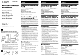 Sony ECM-TL1 Manuale del proprietario
