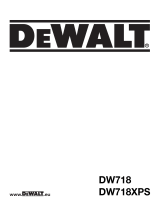 DeWalt DW718 T 5 Manuale del proprietario