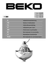 Beko CSA34000 Manuale del proprietario