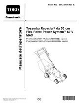 Toro Flex-Force Power System 60V MAX 55cm Recycler Lawn Mower Manuale utente