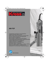 Kress 800 FDF Manuale del proprietario