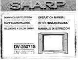 Sharp dv 25071 Manuale del proprietario