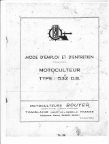 BOUYER MOTOCULTEUR TYPE 532DB Manuale del proprietario
