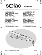 Solac LISSE SENSE Mod PP7255 Manuale del proprietario