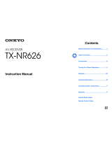 ONKYO TX-NR626 Manuale del proprietario