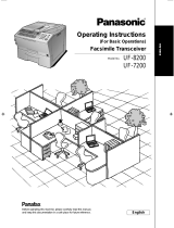 Panasonic UF 8200 - Panafax - Multifunction Manuale utente