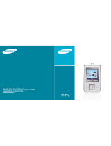Samsung YP-T7JX - 512 MB Digital Audio Player Manuale utente