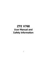ZTE V768 Manuale utente