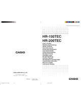 Casio HR-150TEC Manuale utente