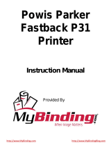 Powis Parker Fastback P31 Manuale utente