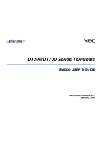 NEC DT330 Manuale utente