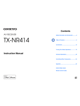 ONKYO TX-NR414 Manuale utente