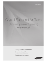 Samsung Crystal Surround Air Track HW-F450 Manuale utente