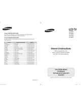 Samsung LE26R7 Owner's Instructions Manual