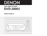 Denon DVD-2800MKII Manuale del proprietario
