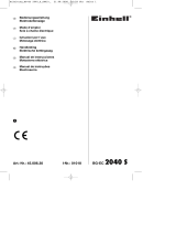Einhell Blue BG-EC 2040 S Manuale del proprietario