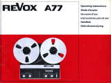 Revox A77 Manuale del proprietario