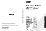 Nikon PC-E MICRO NIKKOR 85MM F-2.8D Manuale del proprietario