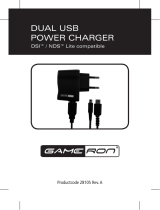 GAMERON DUAL USB POWER CHARGER DSI LITE COMPATIBLE Manuale del proprietario