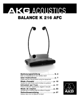 AKG BALANCE K 216 AFC Manuale del proprietario