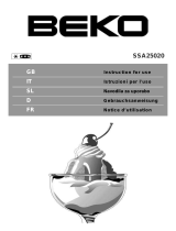 Beko SSA25020 Manuale del proprietario