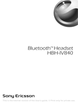 Sony Ericsson HBH-IV840 Manuale del proprietario