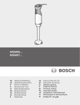 Bosch MSM66150 Manuale del proprietario