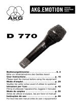 AKG D 770 Manuale del proprietario