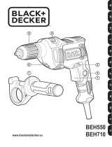 Black & Decker Schlagbohrmaschine 1-Gang 710 Watt BEH710K-QS Manuale del proprietario