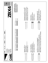 CAME ZBX4 Manuale del proprietario