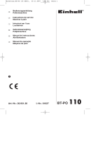 EINHELL BT-PO 110 Manuale del proprietario