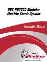 MyBinding GBC PB2600 Modular Electric Comb Opener Manuale utente