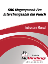 MyBinding GBC Magnapunch Pro Interchangeable Die Punch 7705643 Manuale utente