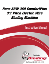MyBinding Renz SRW 360 ComfortPlus 3:1 Pitch Electric Wire Binding Machine Manuale utente