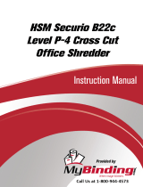 MyBinding HSM Securio B22C level 3 Cross Cut Manuale utente
