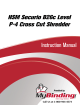 MyBinding HSM Securio B26C Level 3 Cross Cut Manuale utente