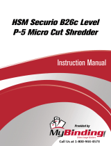 MyBinding HSM Securio B26C Level 4 Micro Cut Shredder Manuale utente