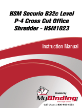 MyBinding HSM Securio B32C Level 3 Cross Cut Manuale utente