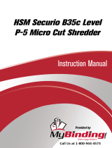 MyBinding HSM Securio B35C Level 4 Micro Cut Manuale utente