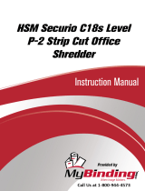 MyBinding HSM Securio C18S Level 2 Strip Cut Manuale utente