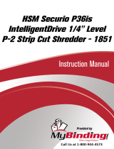 MyBinding HSM Securio P36s Strip-cut Manuale utente