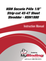 MyBinding HSM Securio P40S 1/8" Strip-cut Manuale utente