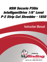 MyBinding HSM Securio P36s Level 2 Strip Cut Office Shredder Manuale utente