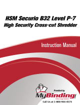 MyBinding HSM Securio B32 L6 Cross Cut Shredder Manuale utente
