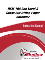 MyBinding HSM 104.3cc Level 3 Cross Cut Manuale utente