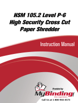 MyBinding HSM 105.2 Level 5 High Security Cross Cut Manuale utente